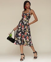 Avec Les Filles Women's Fit & Flare Floral-Print Dress