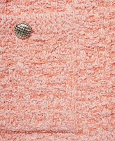Mango Women's Jewel Buttons Tweed Effect Jacket