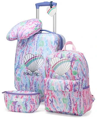 Nautica Kids Adventure 5-Piece Airline Approved Carry-On Luggage Set