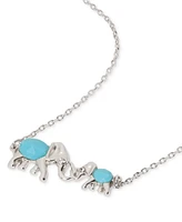 kate spade new york Silver-Tone Mama Elephant Stone Charm Bracelet