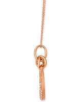 Le Vian Nude Diamond Pendant Necklace (1/4 ct. t.w.) in 14k Rose Gold, 20"