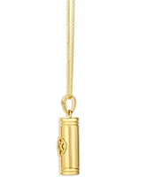 Le Vian Vanilla Diamond & Chocolate Diamond Mezuzah Pendant Necklace in 14k Yellow Gold, 20"