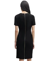 Boss by Hugo Women's Slim-Fit Full Rear Zip Dress