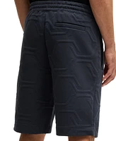 Boss by Hugo Men's Hexagonal Quilting Relaxed-Fit Shorts