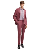 Boss by Hugo Men's Printed Slim-Fit Performance-Stretch Shirt