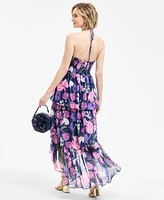 Macy's Flower Show Floral-Print Halter Dress, Exclusively at