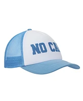 No Cap Blue & White Foam Trucker Hat