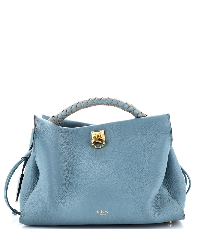 Pre-Owned Mulberry Medium Iris Shoulder Bag Leather with Braided Detail