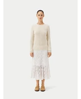Gobi Cashmere Juniors' C-Neck Sweater