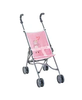 Corolle Umbrella Doll Stroller - Pink Stripe