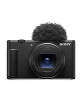 Sony Sony Zv-1 Ii Vlog Camera for Content Creators and Vloggers, Bundle 2x Extra Battery, Dual Charger, 64GB Sd Card, Camera Bag, Octopus Tripod, Shot