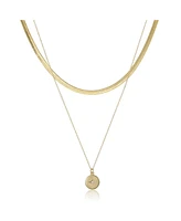 Jessica Simpson Gold-Tone Layered Chain Necklace with Star Pendant
