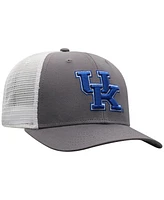 Top of the World Men's Gray/White Kentucky Wildcats Victory Baseline Trucker Adjustable Hat