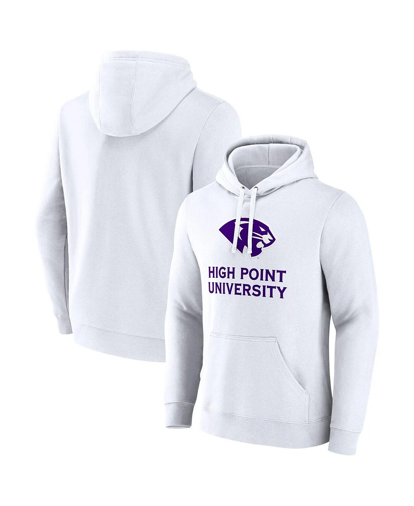 Fanatics Men's White High Point Panthers Primary Logo Pullover Hoodie