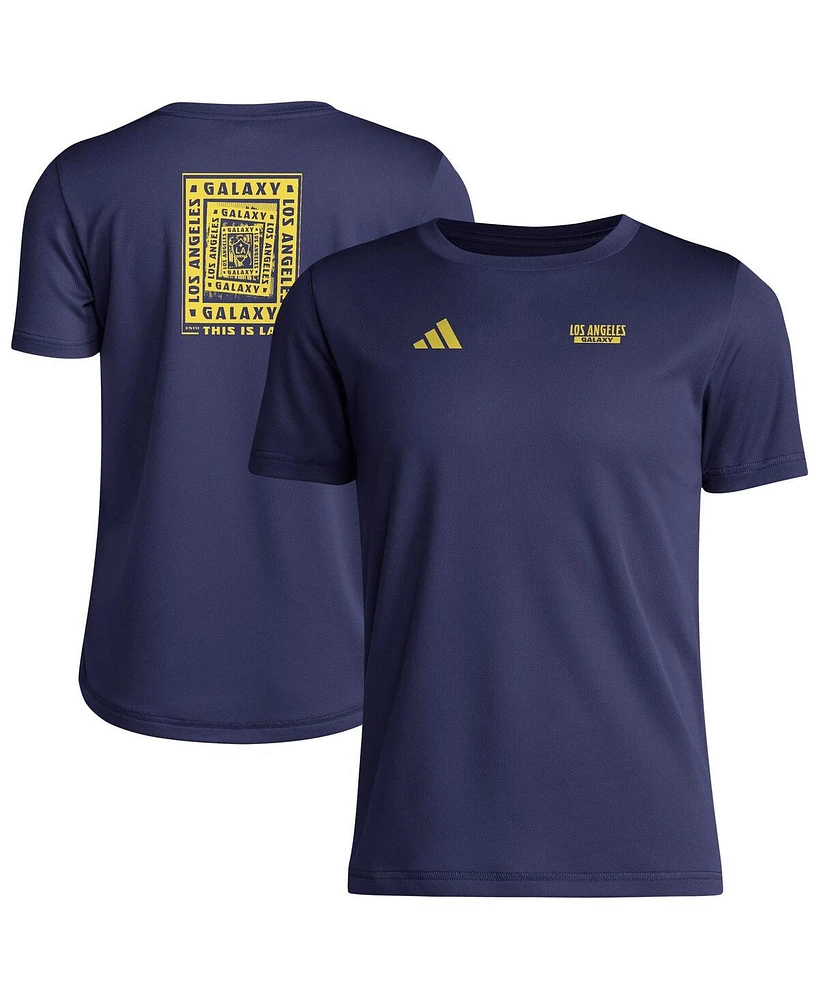Adidas Big Boys and Girls Navy La Galaxy Local Wrap T-Shirt