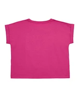 Guess Big Girls Midi Short Roll Cuff Sleeve T-Shirt