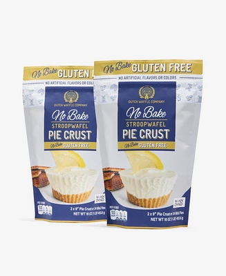 Dutch Waffle Company No-Bake Stroopwafel Pie Crust, Set of 2