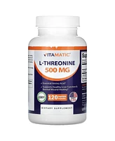 Vitamatic L-Threonine 500 mg 120 Vegetable Capsules