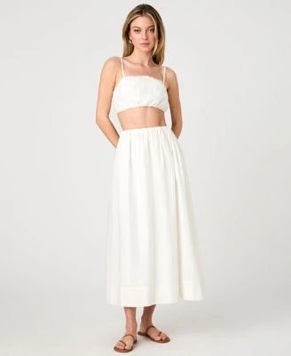 Pdp Hero Look French Connection Womens Nomi Cotton Crop Top Nomi Cotton Midi Skirt