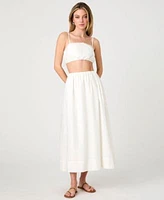 Pdp Hero Look French Connection Womens Nomi Cotton Crop Top Nomi Cotton Midi Skirt