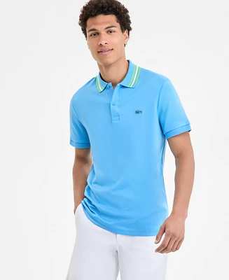 Lacoste Men's Cotton Tipped-Collar Polo Shirt 