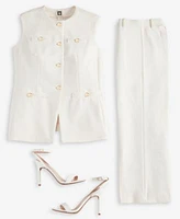 Anne Klein Womens Vest Pull On Pants