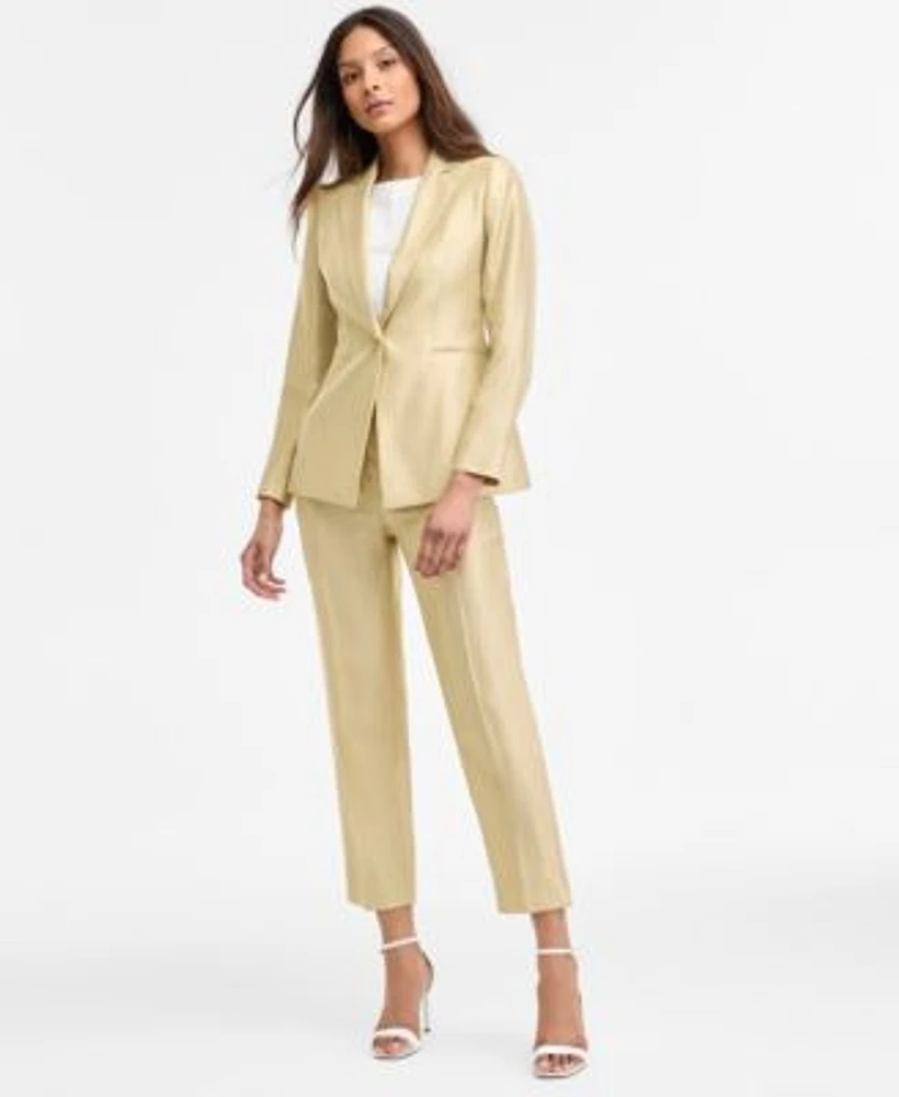 Anne Klein Womens One Button Jacket Pants
