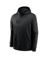 Nike Men's Black Baltimore Ravens Edge French Terry Club Pullover Hoodie