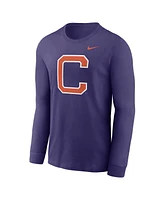 Nike Men's Purple Clemson Tigers Alternate Logo Long Sleeve T-Shirt
