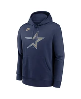 Nike Men's Navy Houston Astros Cooperstown Collection Logo Club Pullover Hoodie