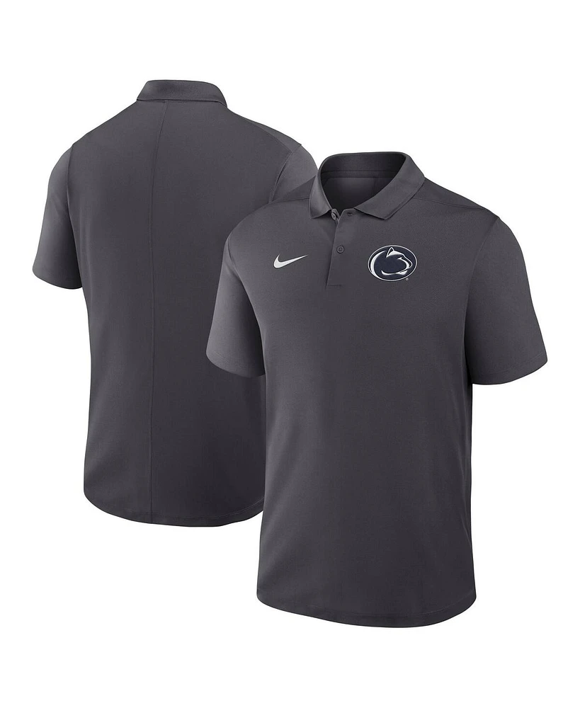Nike Men's Anthracite Penn State Nittany Lions Primetime Victory Primary Logo Performance Polo Shirt