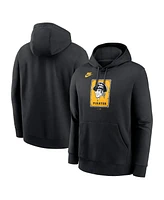 Nike Men's Black Pittsburgh Pirates Cooperstown Collection Logo Club Pullover Hoodie