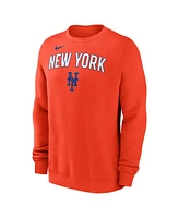 Nike Men's Orange New York Mets Pullover Sweatshirt