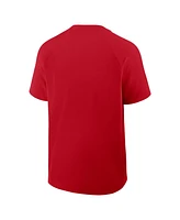 Nike Men's Red Washington Nationals Authentic Collection Raglan Short Sleeve Windshirt