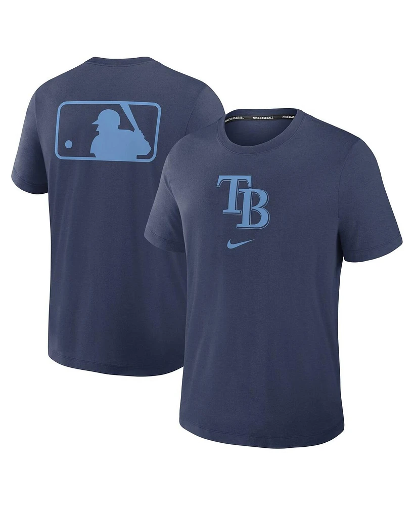 Nike Men's Navy Tampa Bay Rays Authentic Collection Early Work Tri-Blend Performance T-Shirt