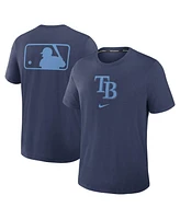 Nike Men's Navy Tampa Bay Rays Authentic Collection Early Work Tri-Blend Performance T-Shirt