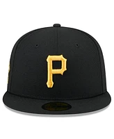 New Era Men's Black Pittsburgh Pirates 2025 Jackie Robinson Day 59FIFTY Fitted Hat