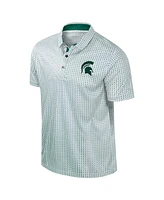 Colosseum Men's Green Michigan State Spartans Big Tall Marty Rival Polo Shirt