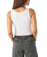 O'Neill Juniors' Flora Cotton Graphic Cropped Tank Top