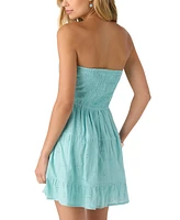 O'Neill Juniors' Naya Cotton Eyelet Strapless Mini Dress