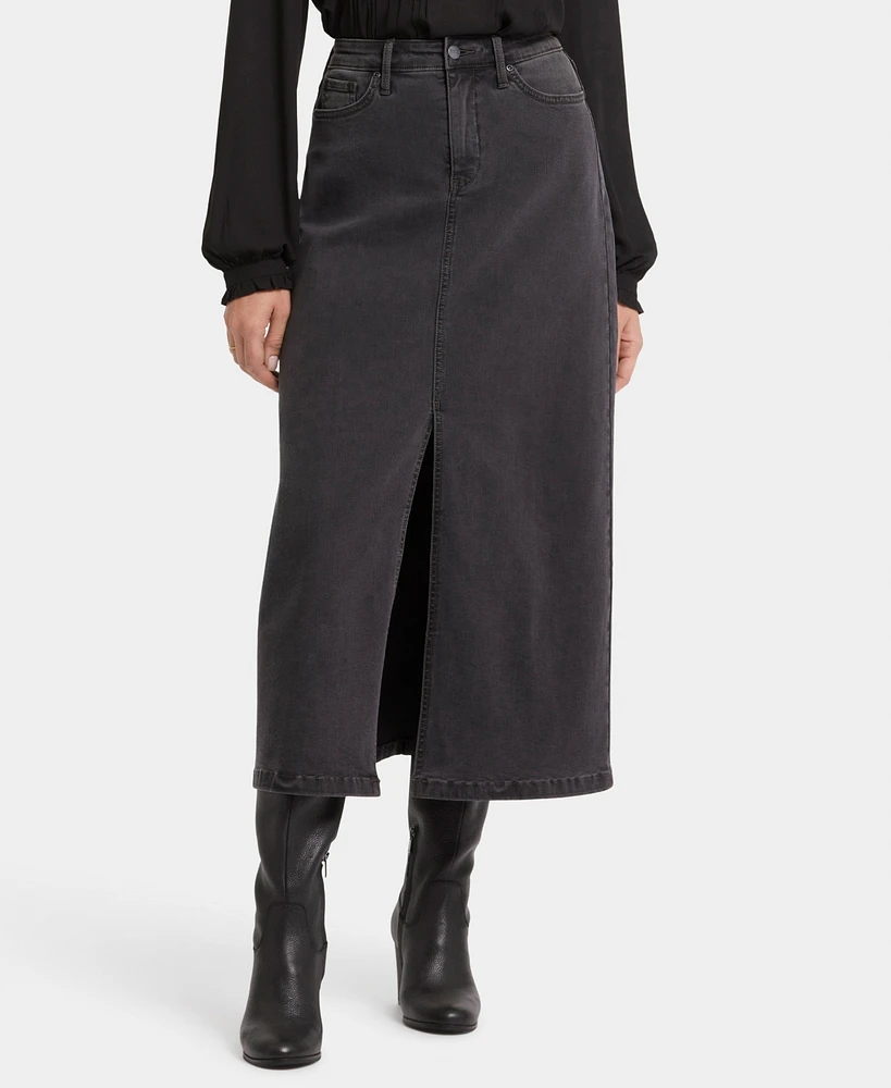 Nydj Women's High Rise Long Skirt