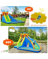 Inflatable Water Slide Mighty Bounce House Castle Moonwalk Splash Pool without Blower