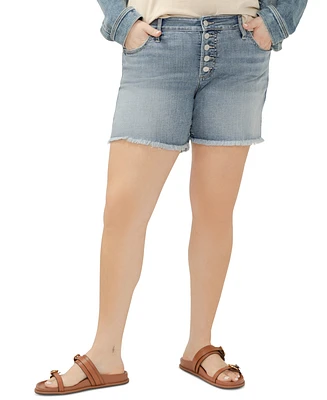 Silver Jeans Co. Plus Mid Rise Boyfriend Shorts