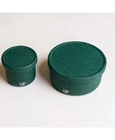 Lidded Bowls 3 pk Set: Speckled - 10, 20