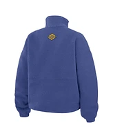 Wear by Erin Andrews Women's Royal Buffalo Sabres Polar Fleece Half-Zip Jacket