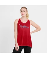 Nike Women's Red Philadelphia Phillies Crisscross Performance Tank Top