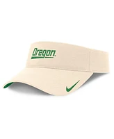 Nike Men's Natural Oregon Ducks Primetime Ace Adjustable Visor Hat
