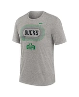 Nike Men's Heather Gray Oregon Ducks Campus Local Tri-Blend T-Shirt