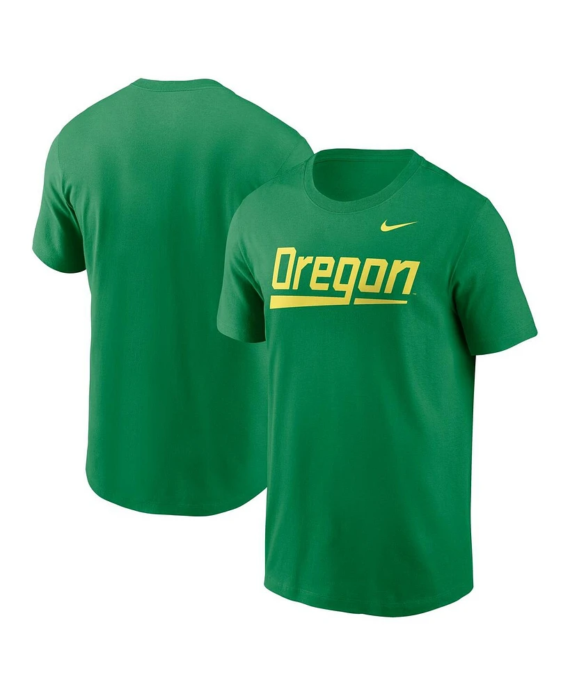 Nike Men's Green Oregon Ducks Baseball Wordmark T-Shirt