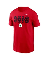Nike Men's Scarlet Ohio State Buckeyes Campus Local T-Shirt